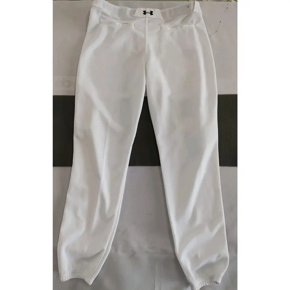 Under Armour Utility Tapered Fit Youth XL Boys White Baseball Pants
